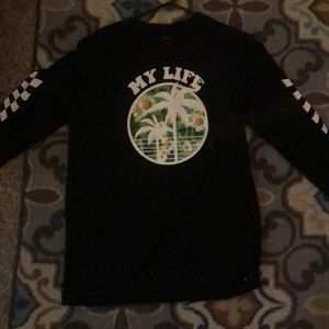 Long sleeve “my life” tee never worn